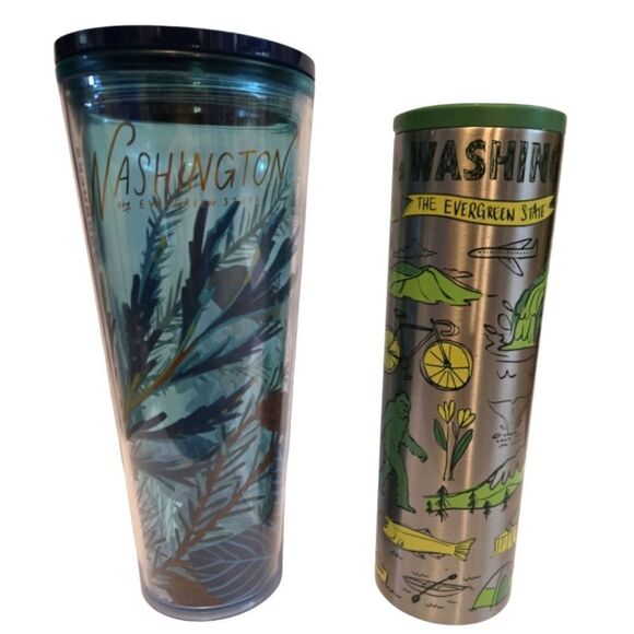 EC STARBUCKS WASHINGTON STATE "BEEN THERE" SERIES LOT OF TWO CUPS - Picture 1 of 6